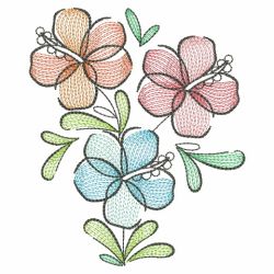 Doodle Flowers 4 04(Sm) machine embroidery designs