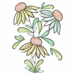 Doodle Flowers 4 06(Md) machine embroidery designs