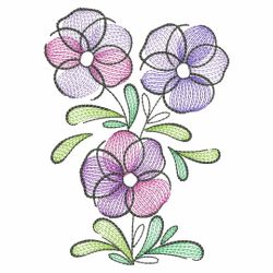 Doodle Flowers 4 07(Lg) machine embroidery designs