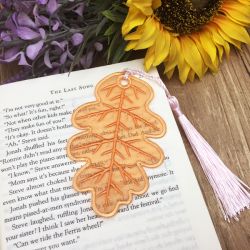 Organza Leaf Bookmark 05