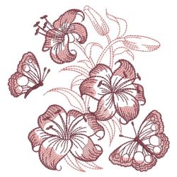 Sketched Flowers 2 01(Md) machine embroidery designs