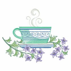 Spring Tea Party 07(Lg) machine embroidery designs