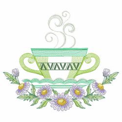 Spring Tea Party 08(Lg) machine embroidery designs