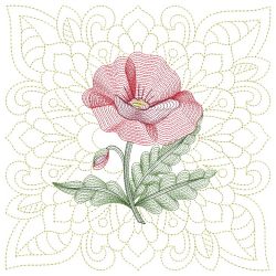 Trapunto Blooming Beauty 2 03(Lg) machine embroidery designs