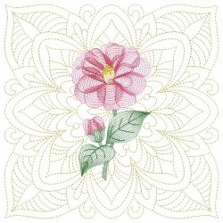 Trapunto Blooming Beauty 2 08(Sm) machine embroidery designs