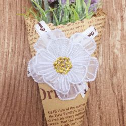 3D Organza Flower 5 10