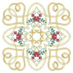 Filigree Roses Quilt 5 11(Sm) machine embroidery designs