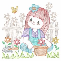Springtime Girls 02(Lg) machine embroidery designs