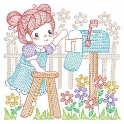 Springtime Girls 05(Lg) machine embroidery designs