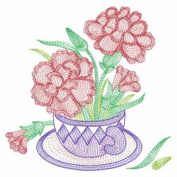 Teacup In Bloom 7(Lg) machine embroidery designs