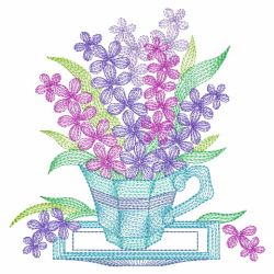 Teacup In Bloom 7 07(Md) machine embroidery designs