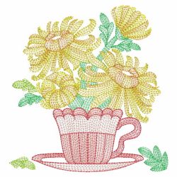 Teacup In Bloom 7 11(Lg) machine embroidery designs