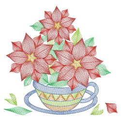 Teacup In Bloom 7 12(Md) machine embroidery designs