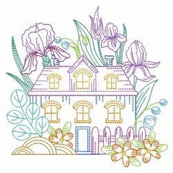 Vintage Cabin Scene 08(Sm) machine embroidery designs