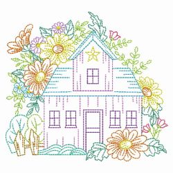 Vintage Cabin Scene 09(Lg) machine embroidery designs