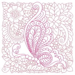 Redwork Butterfly Quilt 02(Md) machine embroidery designs