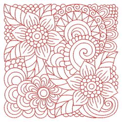 Redwork Flower Blocks 2 01(Lg) machine embroidery designs