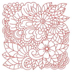 Redwork Flower Blocks 2 10(Md) machine embroidery designs