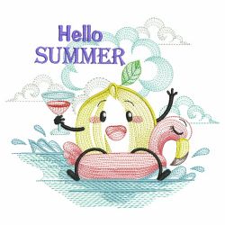 Hello Summer 08(Md) machine embroidery designs