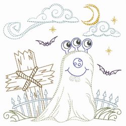 Vintage Halloween Monsters 11(Md) machine embroidery designs