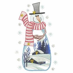 Snowman Scene 05(Sm) machine embroidery designs