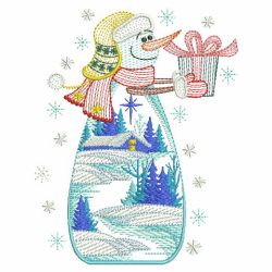 Snowman Scene 07(Sm) machine embroidery designs