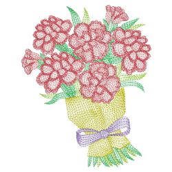 Rippled Flower Bouquets 10(Lg) machine embroidery designs