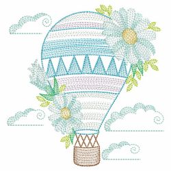 Blooming Hot Air Balloon 03(Lg) machine embroidery designs