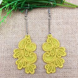 Organza Earrings 02 machine embroidery designs