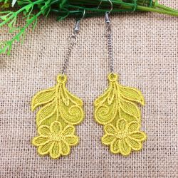 Organza Earrings 03 machine embroidery designs