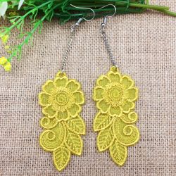 Organza Earrings 06 machine embroidery designs