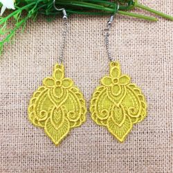 Organza Earrings 10 machine embroidery designs