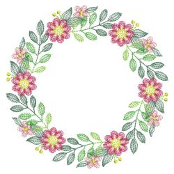 Wildflower Wreaths 06(Sm) machine embroidery designs