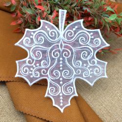 Organza Autumn Ornaments 01 machine embroidery designs