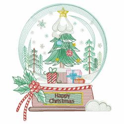 Christmas Snowglobes 09(Md) machine embroidery designs