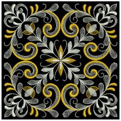 Shimmering Flourishes Quilt Block 09(Md) machine embroidery designs