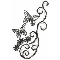 Swirly Butterflies 06 machine embroidery designs