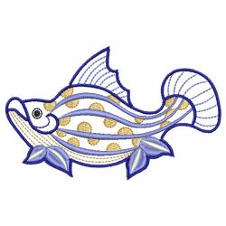 Fish Cuties 02(Md) machine embroidery designs
