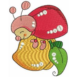 Bugs with Fruits machine embroidery designs