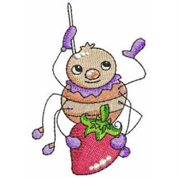 Bugs with Fruits 02 machine embroidery designs