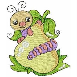 Bugs with Fruits 09 machine embroidery designs