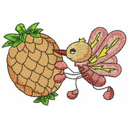 Bugs with Fruits 10 machine embroidery designs