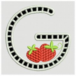 Cutwork Strawberry Monograms 07 machine embroidery designs