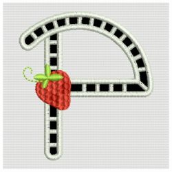 Cutwork Strawberry Monograms 16 machine embroidery designs