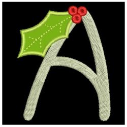 Applique Christmas Alphabet machine embroidery designs