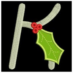 Applique Christmas Alphabet 11 machine embroidery designs