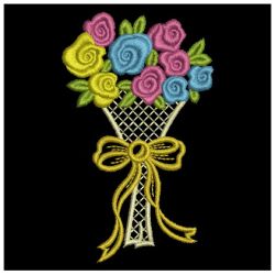 Heirloom Rose Bouquets 02 machine embroidery designs