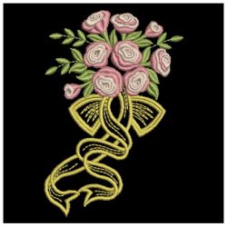 Heirloom Rose Bouquets 06 machine embroidery designs