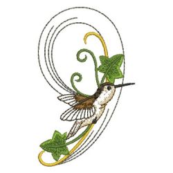 Hummingbird Numbers 09 machine embroidery designs