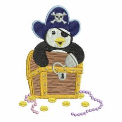 Pirate Penguins 04 machine embroidery designs